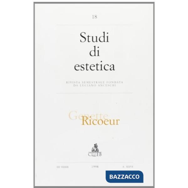 Studi di estetica (18). Genette-Ricoeur