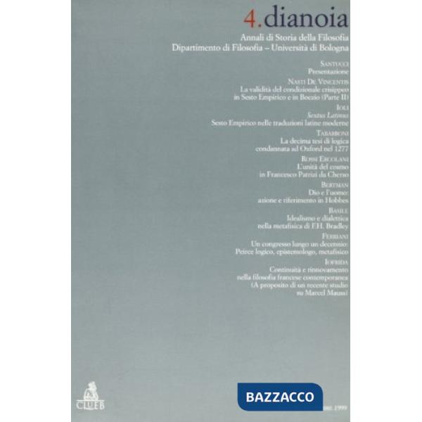 Dianoia. Annali di storia della filosofia. Vol. 4