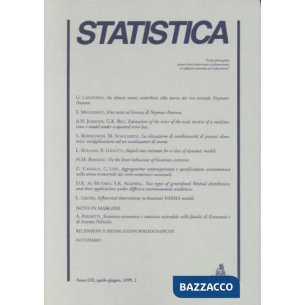Statistica (1999). Vol. 2