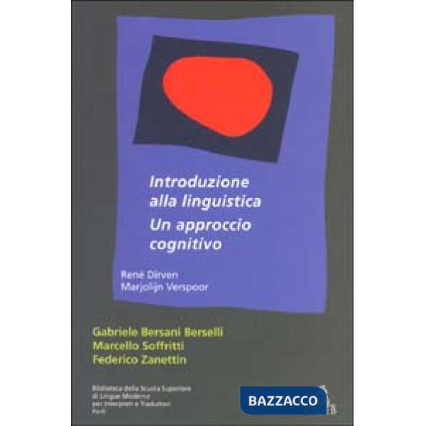 Introduzione alla linguistica: un approccio cognitivo