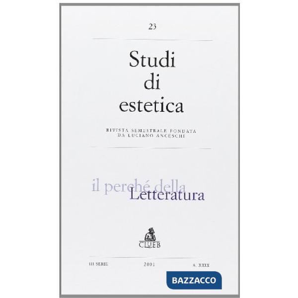 Studi di estetica. Vol. 23