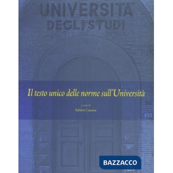 Testo Unico delle norme sull'università (Il)