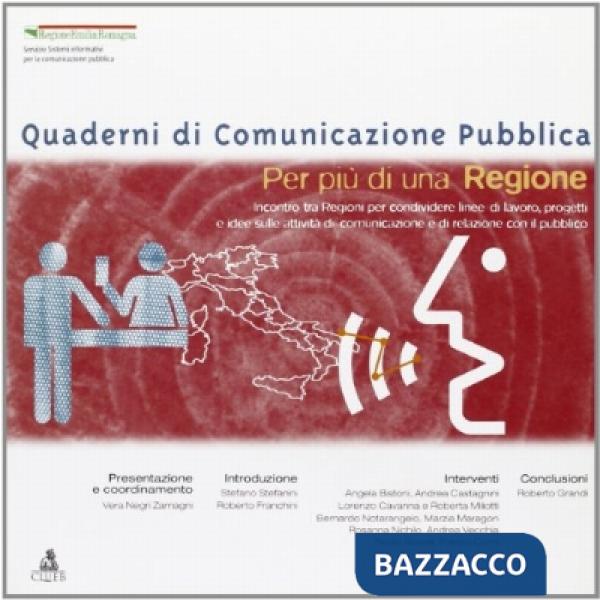 Per più di una regione. Incontro tra regioni per condividere linee di lavoro, progetti...