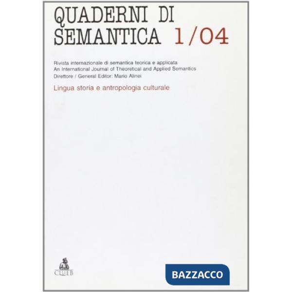 Quaderni di semantica (2004). Vol. 1