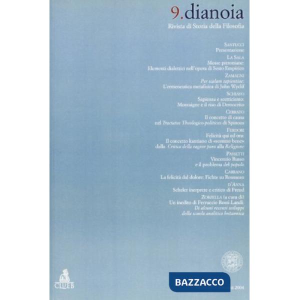 Dianoia. Annali di storia della filosofia. Vol. 9