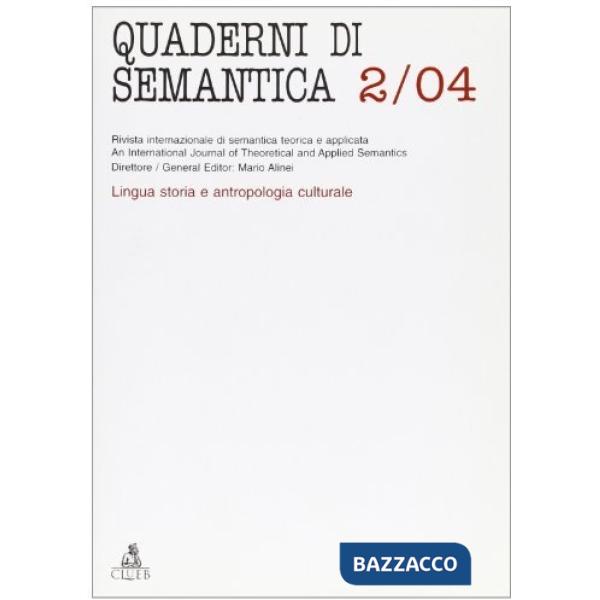 Quaderni di semantica (2004). Vol. 2