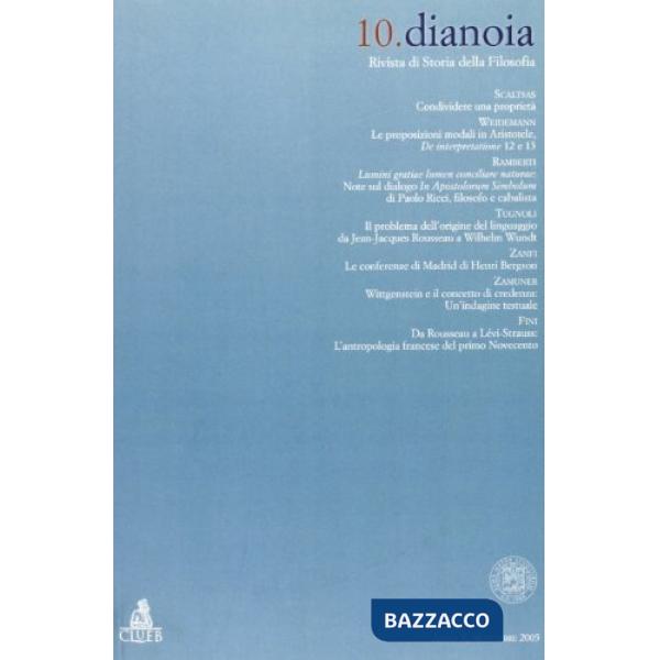 Dianoia. Annali di storia della filosofia. Vol. 10