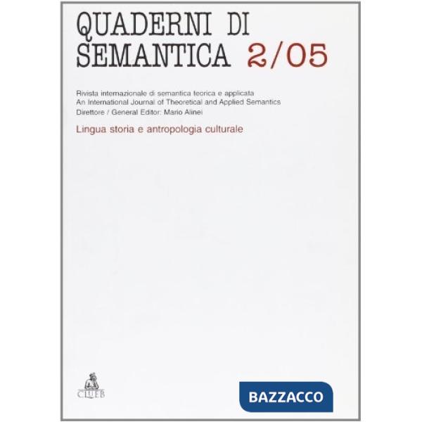 Quaderni di semantica (2005). Vol. 2
