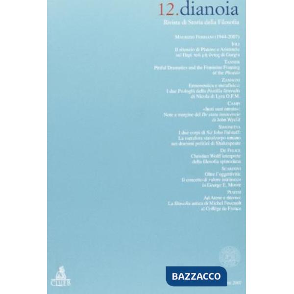 Dianoia. Annali di storia della filosofia. Vol. 12