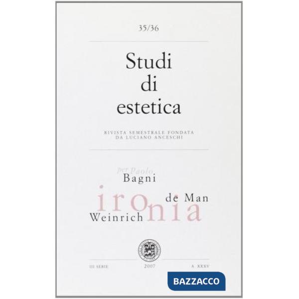 Studi di estetica vol. 35-36
