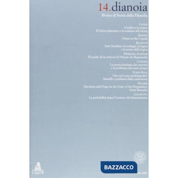 Dianoia. Annali di storia della filosofia. Vol. 14
