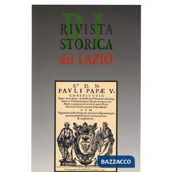 Rivista storica del Lazio. Vol. 15