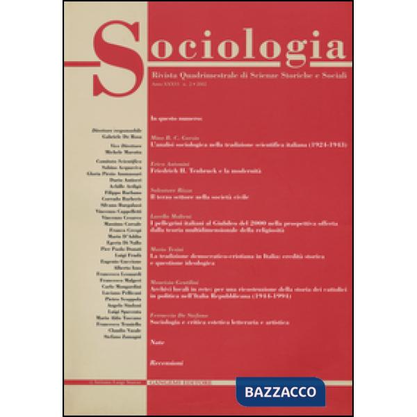 Sociologia. Rivista quadrimestrale di scienze storiche e sociali (2002). Vol. 2