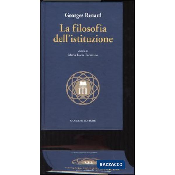 Filosofia dell'istituzione (La)
