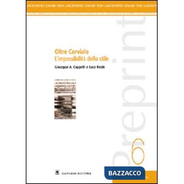 Oltre Corviale. L'impossibilità dello stile