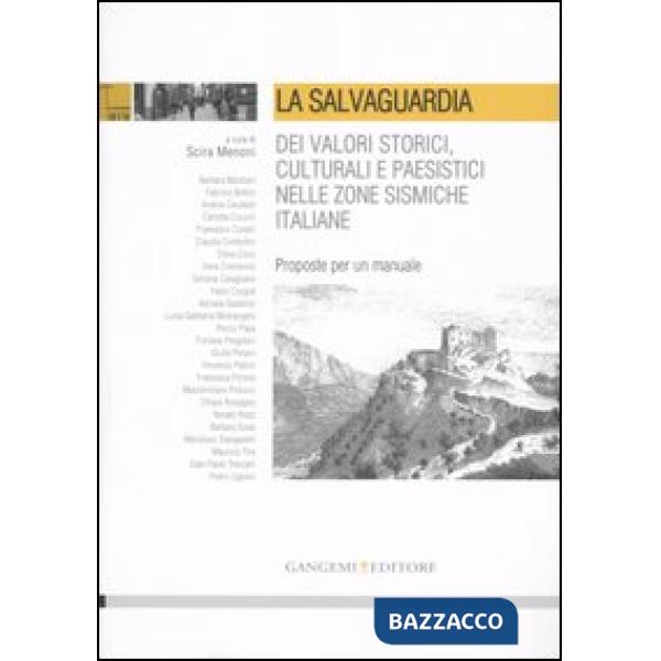 Salvaguardia dei valori storici, culturali e paesistici nelle zone sismiche italiane. Proposte per un manuale. Ediz. illustrata 