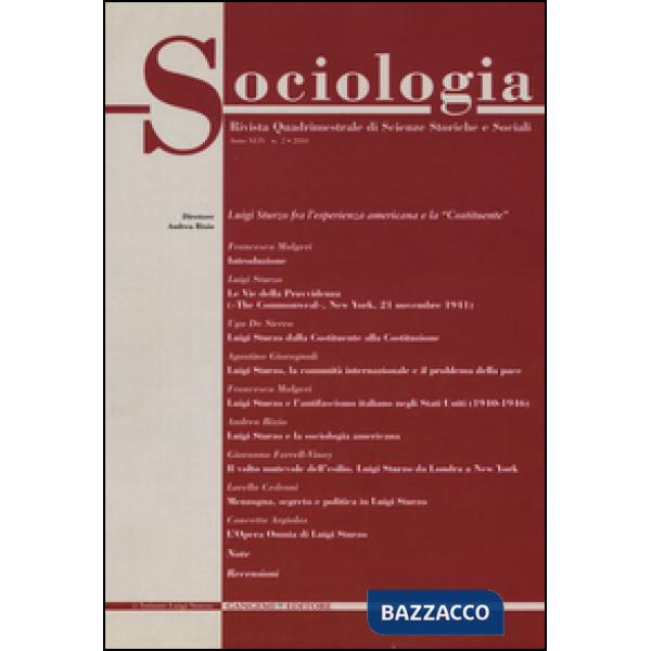 Sociologia. Rivista quadrimestrale di scienze storiche e sociali (2010). Vol. 2