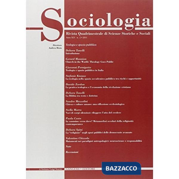 Sociologia. Rivista quadrimestrale di scienze storiche e sociali (2011). Vol. 2