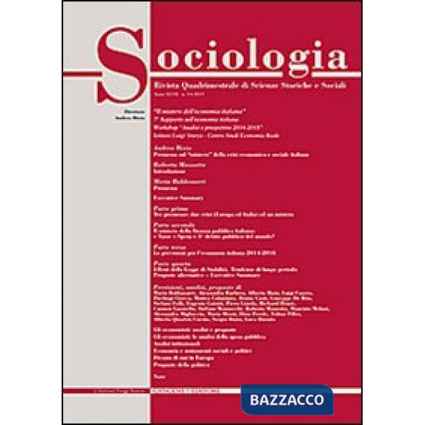 Sociologia. Rivista quadrimestrale di scienze storiche e sociali (2013). Vol. 3