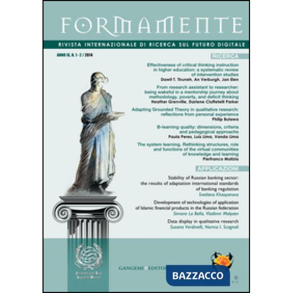 Formamente. Rivista internazionale sul futuro digitale (2014). Ediz. inglese vol. 1-2