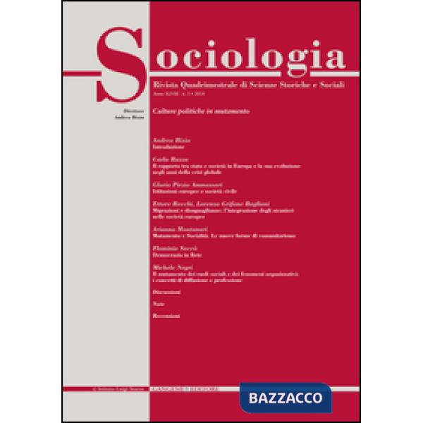 Sociologia. Rivista quadrimestrale di scienze storiche e sociali (2014). Vol. 3