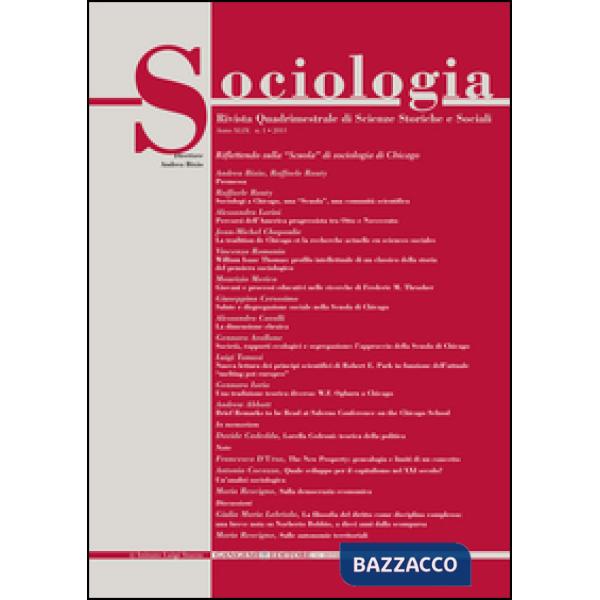 Sociologia. Rivista quadrimestrale di scienze storiche e sociali (2015). Vol. 1