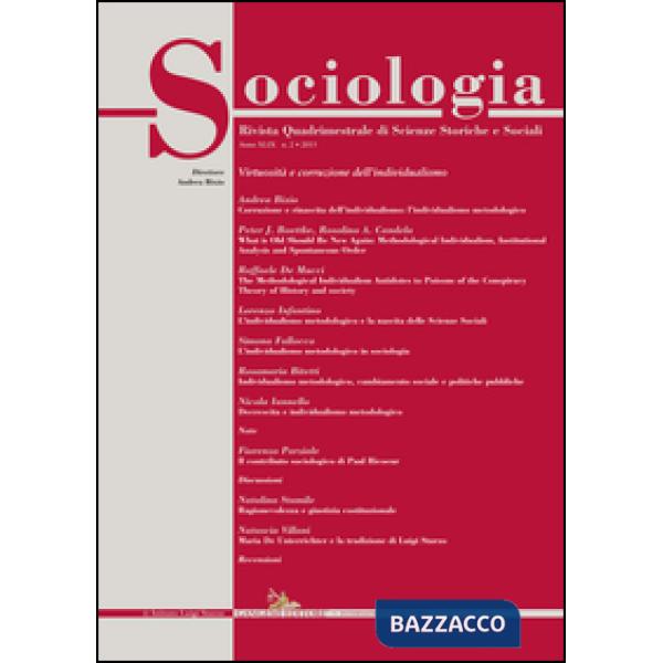 Sociologia. Rivista quadrimestrale di scienze storiche e sociali (2015). Vol. 2