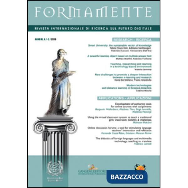 Formamente. Rivista internazionale sul futuro digitale (2016). Ediz. bilingue. Vol. 1-2