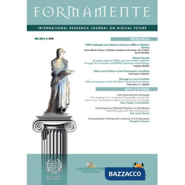 Formamente. Rivista internazionale sul futuro digitale. Ediz. inglese (2019). Vol. 2