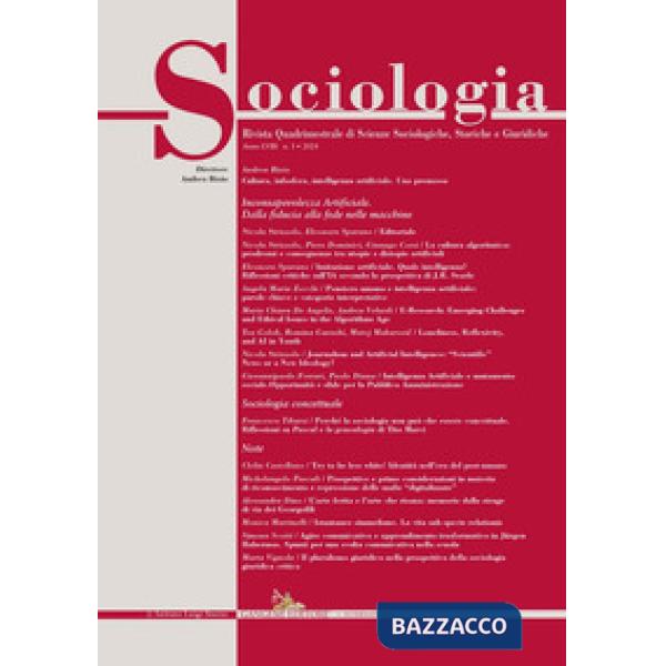 Sociologia. Rivista quadrimestrale di scienze storiche e sociali. Ediz. italiana e inglese (2024). Vol. 3