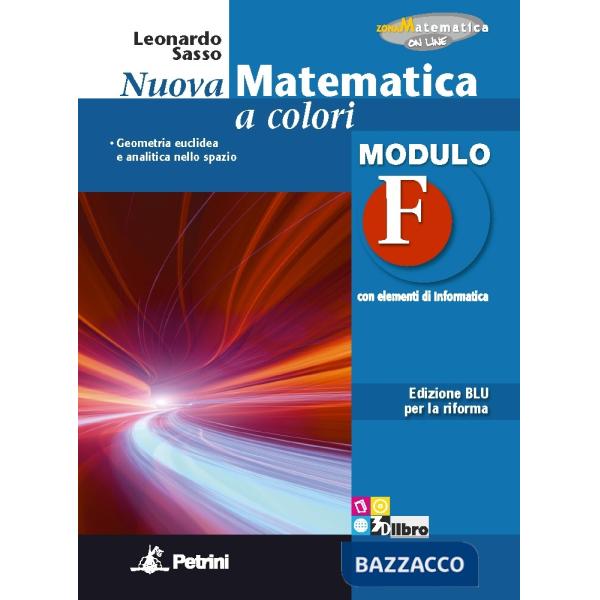 NUOVA MATEMATICA COLORI BLU MODULO F + EB