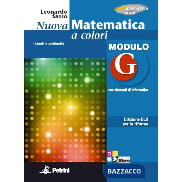 NUOVA MATEMATICA COLORI BLU MODULO G + EB
