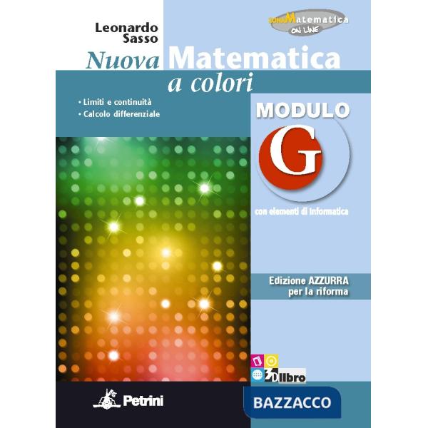 NUOVA MATEMATICA COLORI AZZURRA MODULO G + EB