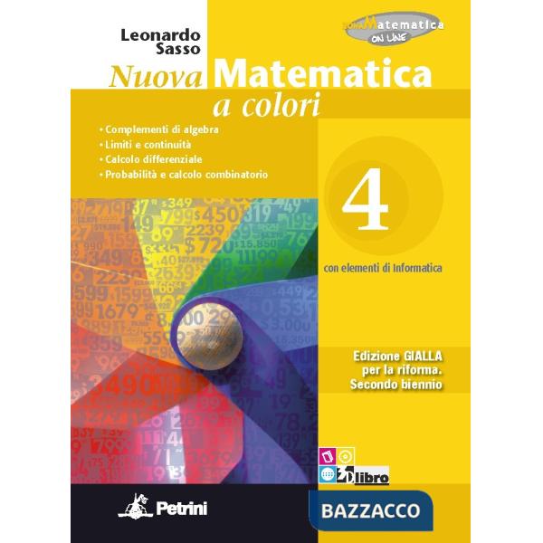 NUOVA MATEMATICA COLORI GIALLA 4 + EB