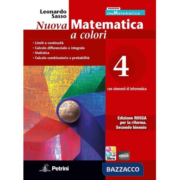 NUOVA MATEMATICA COLORI ROSSA 4 + EB