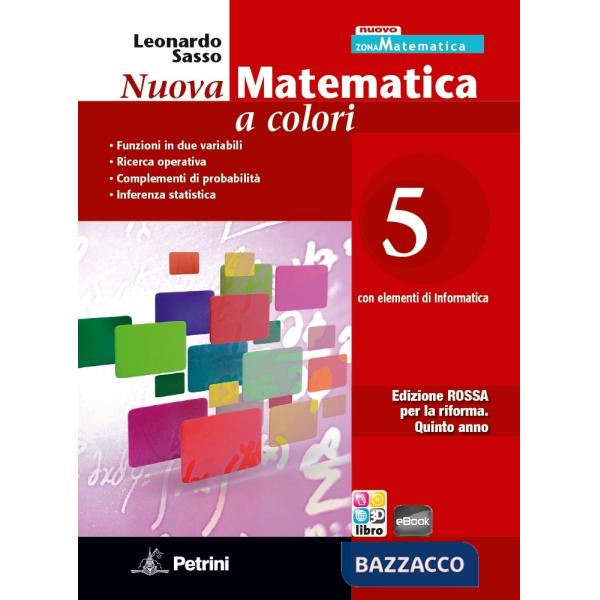 NUOVA MATEMATICA COLORI ROSSA 5 + EB