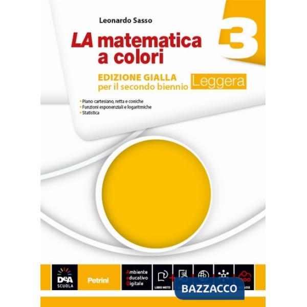 LA MATEMATICA COLORI GIALLA LEGGERA 3 + EB