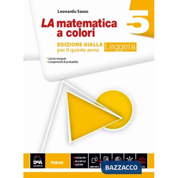 LA MATEMATICA COLORI GIALLA LEGGERA 5 + EB