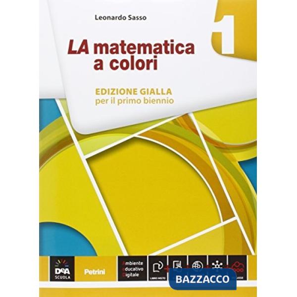 LA MATEMATICA A COLORI GIALLA 1 + QUADERNO RECUPERO + EBOOK