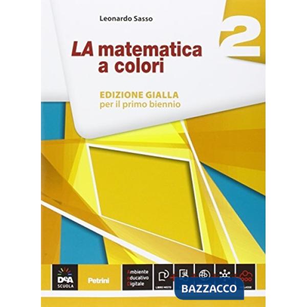 LA MATEMATICA A COLORI GIALLA 2 + QUADERNO RECUPERO + EB