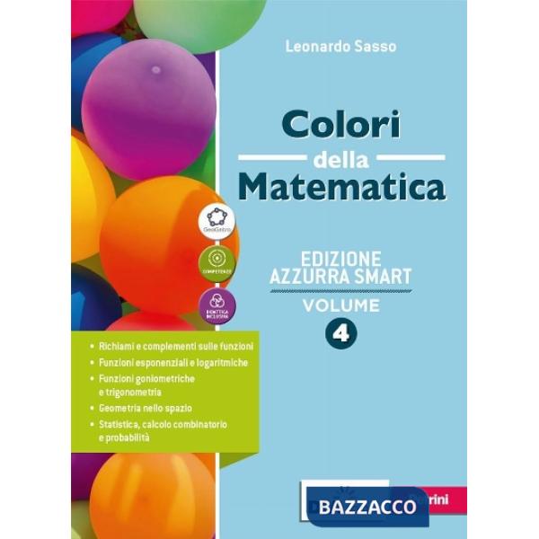 COLORI DELLA MATEMATICA ED. AZZURRA SMART VOL. 4 + QUAD. RECUPERO 4