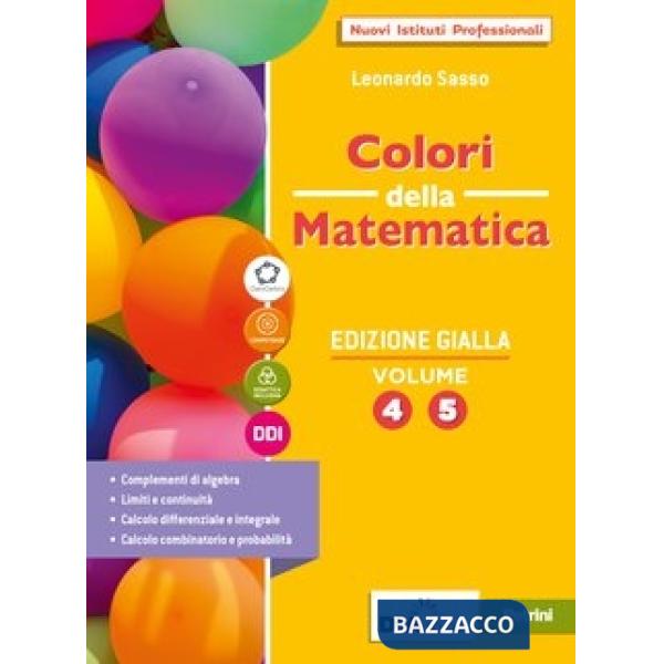 COLORI DELLA MATEMATICA GIALLA VOL. 4/5 + QUAD. OPERATIVA VOL. 4/5 CO