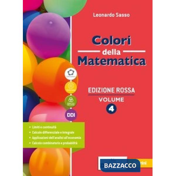 COLORI DELLA MATEMATICA ROSSA VOL. 4 + QUAD. OPERATIVO 4 + EBOOK