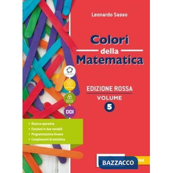 COLORI DELLA MATEMATICA ROSSA VOL. 5 + QUAD. OPERATIVO 5 + EBOOK