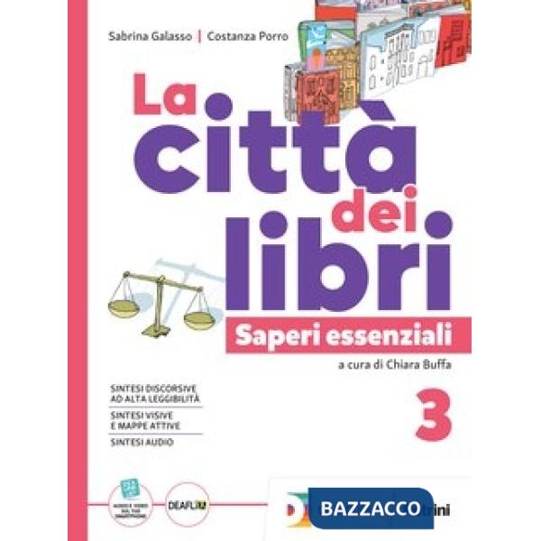 LA CITTA' DEI LIBRI VOL. SAPERI ESSENZIALI 3 + E-BOOK