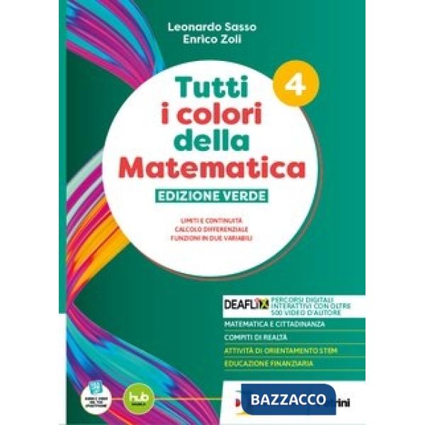 TUTTI I COLORI DELLA MATEMATICA-ED. VERDE VOL. 4 EBOOK