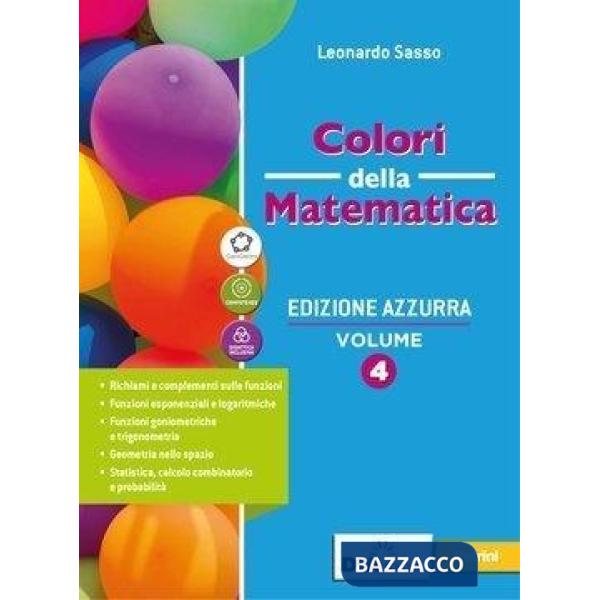 COLORI DELLA MATEMATICA EDIZIONE AZZURRA - EBOOK VOLUME 4 + QUADERNO