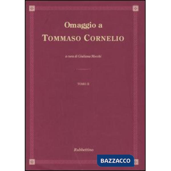 Omaggio a Tommaso Cornelio. Ediz. italiana e latina