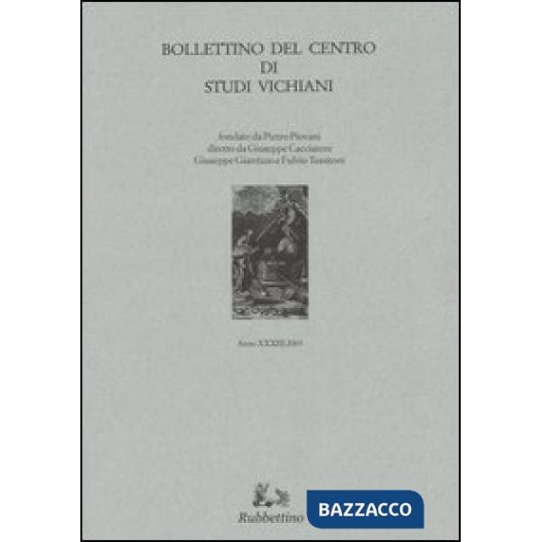 Bollettino del Centro di studi vichiani. Vol. 33