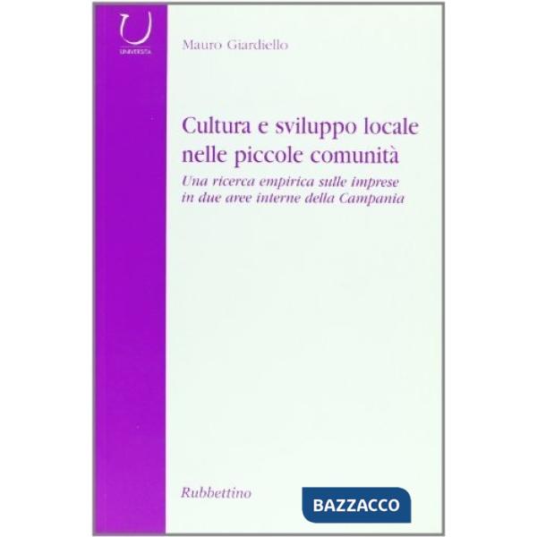 Cultura e sviluppo locale nelle piccole comunità